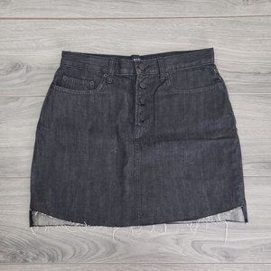 GAP Black High Waist Denim Skirt